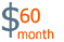 $60 Per Month